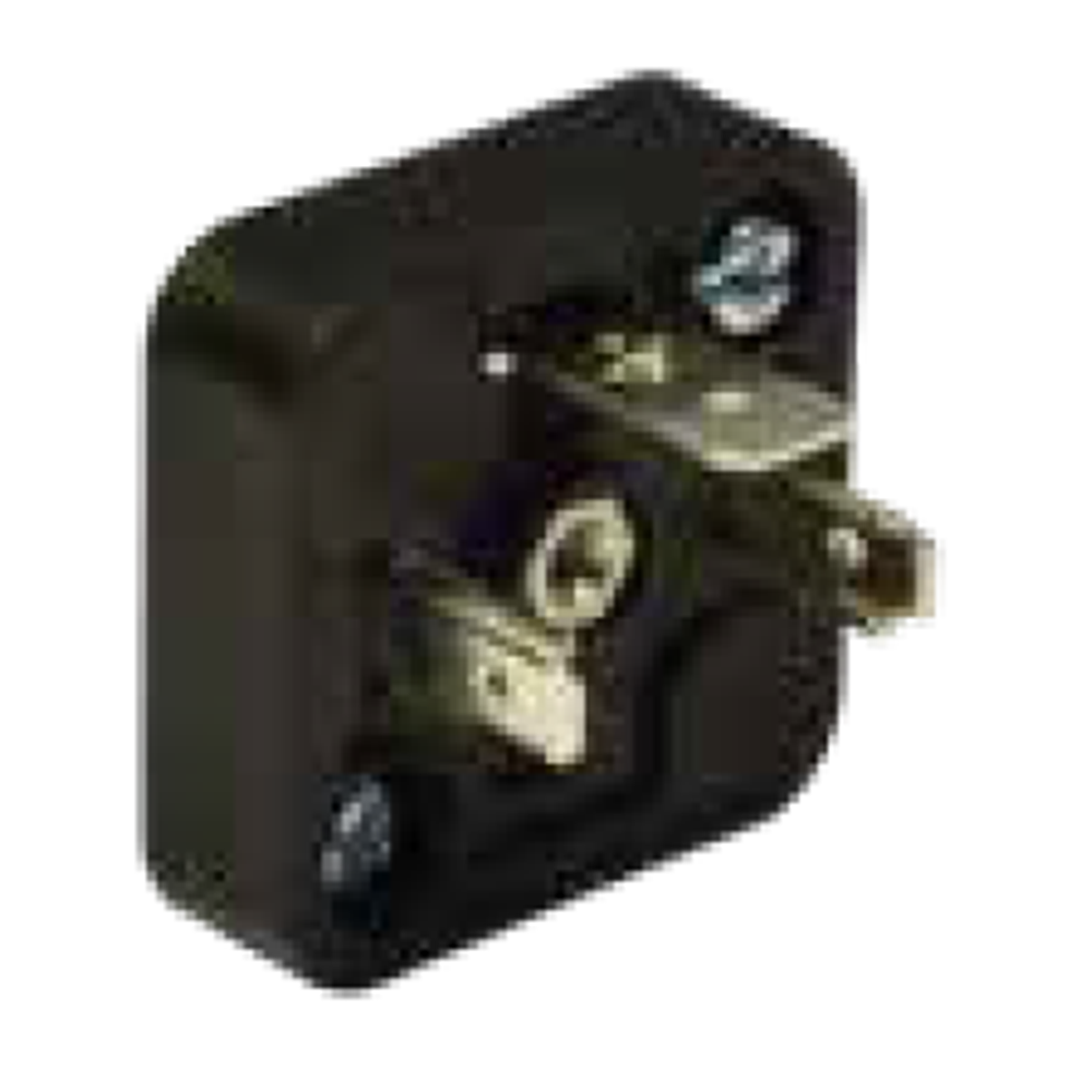 Soket bazası, kare, 28,8x28,8x9,1mm, ayak aralığı 18mm, 2+1 kutup, 250V AC/ 300VDC