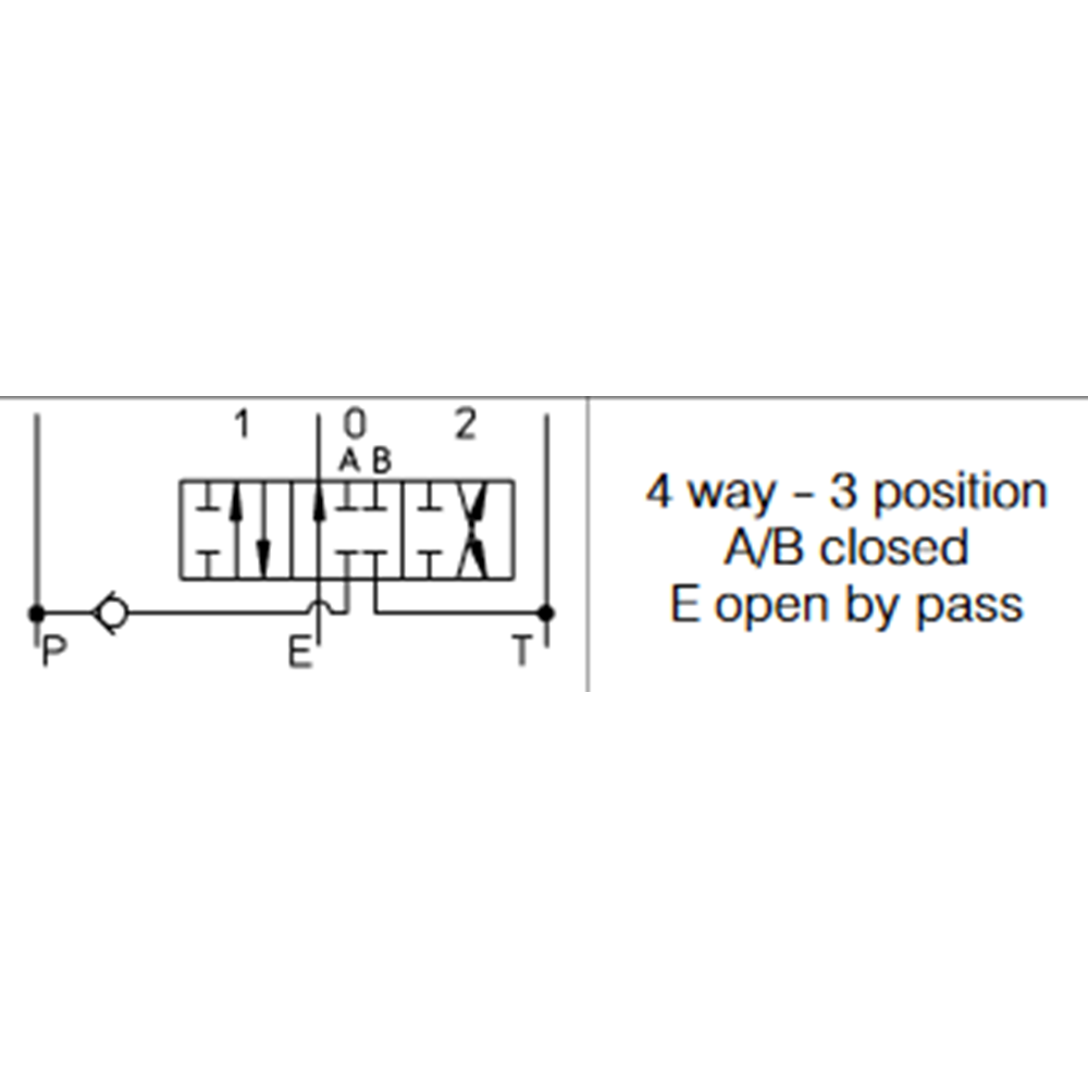 Monoblok yön kontrol valfi, 45 lt, 250 bar, 5'li, KM, G3/8