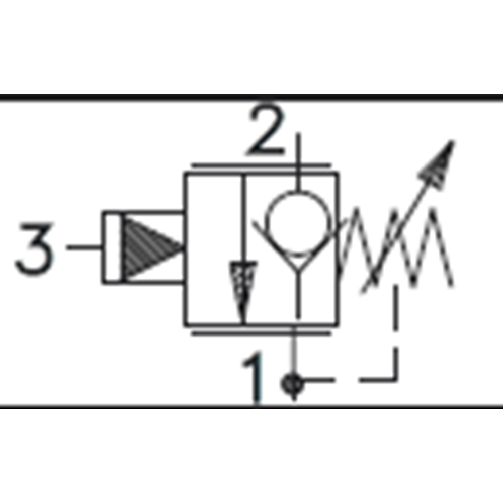 Basınç sıralama valfi, pilot uyarılı, 76 lt, 70-170 bar, alyanlı, C10-3S