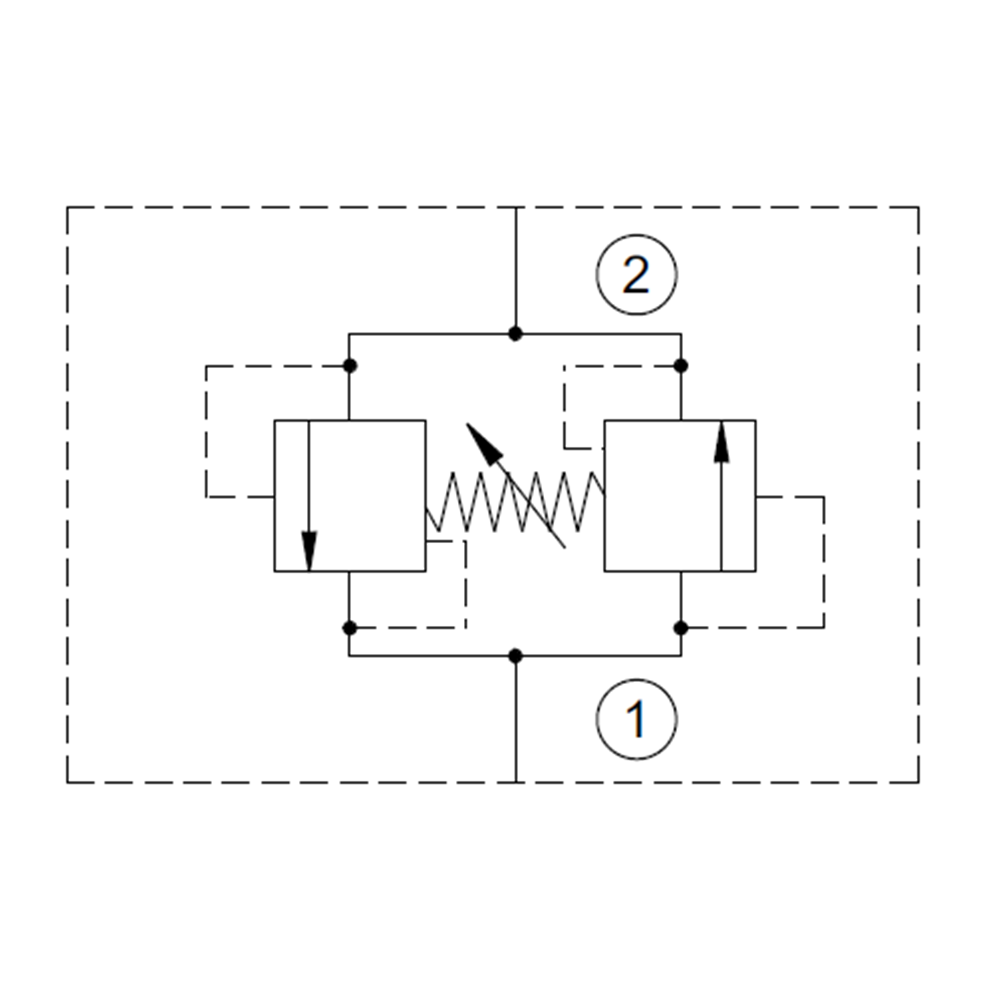 Emniyet valfi, çift yönlü, 75 lt, C10-2