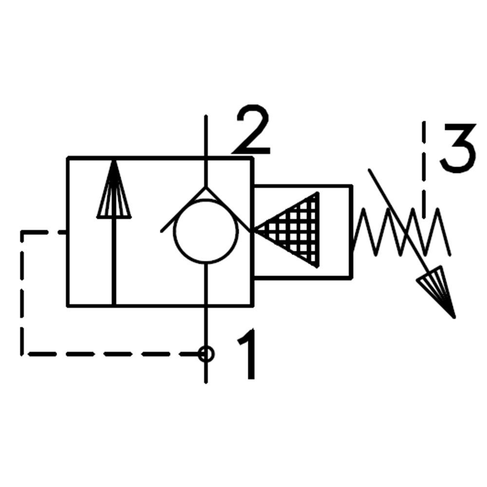Basınç sıralama valfi, direkt kumandalı, 76 lt, 3,5-210 bar, C10-3S