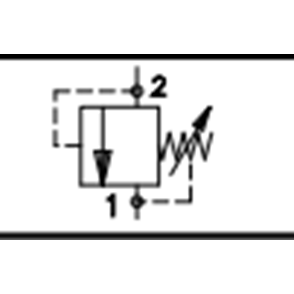 Emniyet valfi, direkt etkili, dif.area, 38lt, 50-200 bar, C08-2