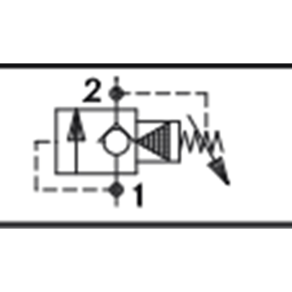 Emniyet valfi, pilot uyarılı, ters çekli, 230lt, 350 bar, C12-2U (23,8)