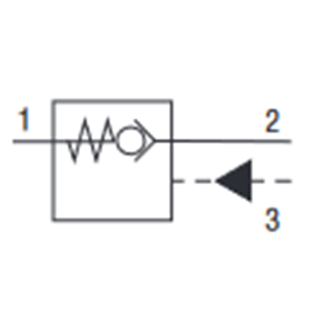 Çekvalf, pilotla açılan, 60 lt, 420 bar, 3:1, (1 bar aç. bas.) C10-3S