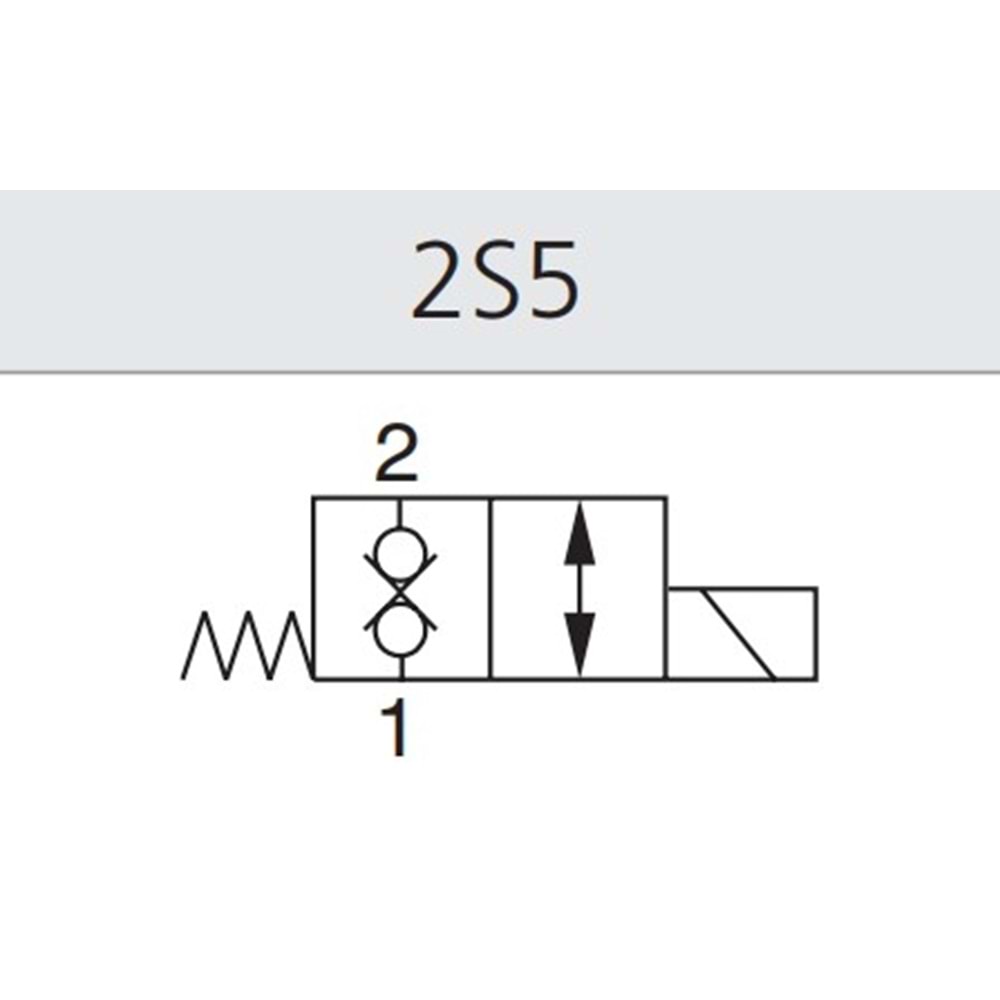Selonoid valf, 2/2, çift çekli, çift yönlü, NK, 150 lt, 350 bar, C12-2