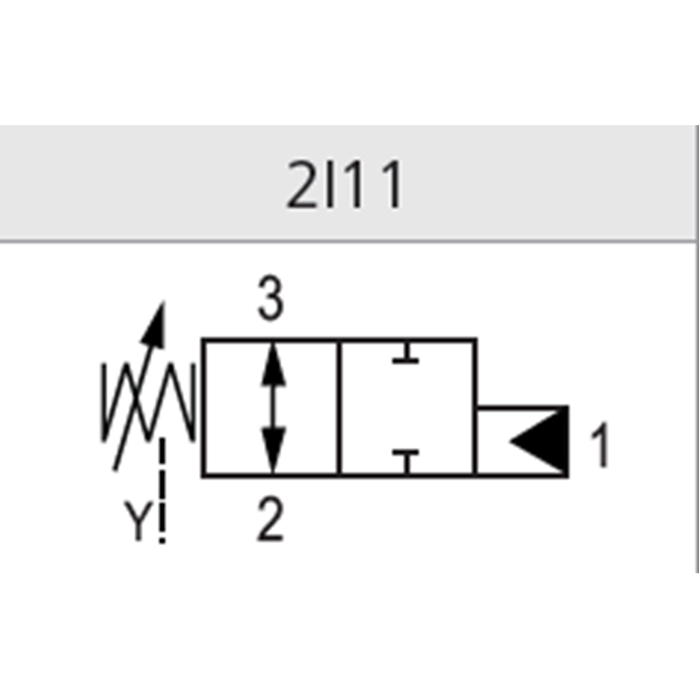 Hidrolik uyarılı yön kontrol valfi, 2/2, NA, 30 lt, (ac. bas.35-130bar), C08-3