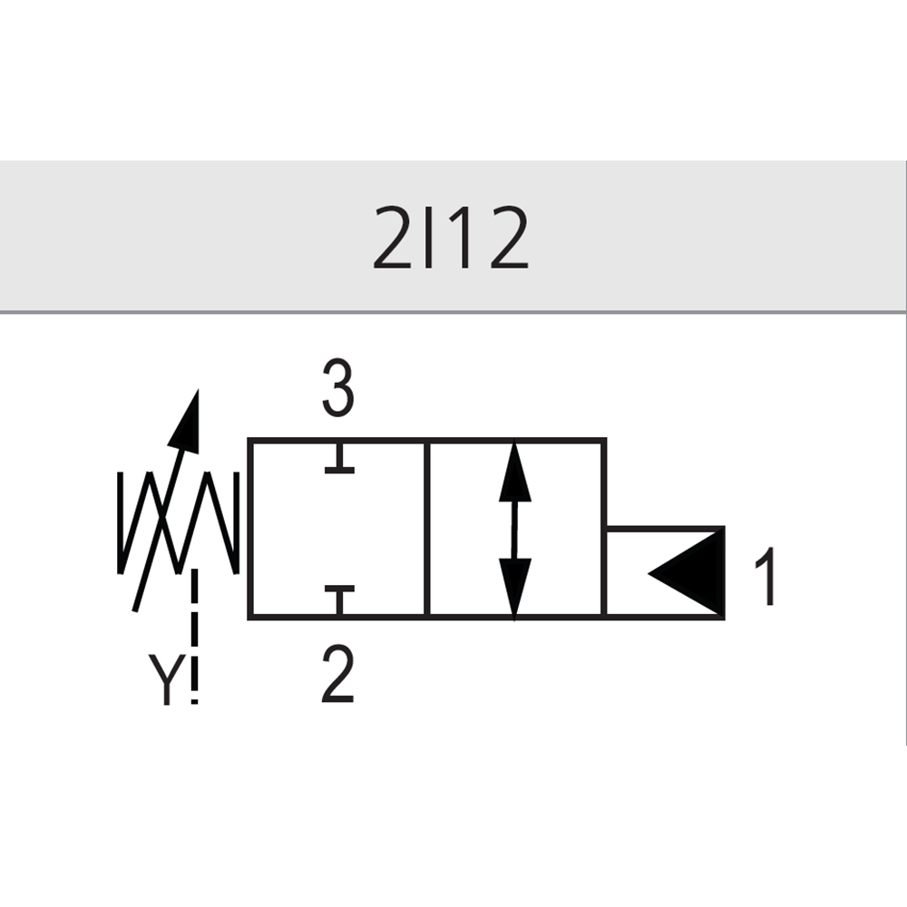 Hidrolik uyarılı yön kontrol valfi, 2/2, NK, 30 lt, (ac. bas.35-130bar), C08-3