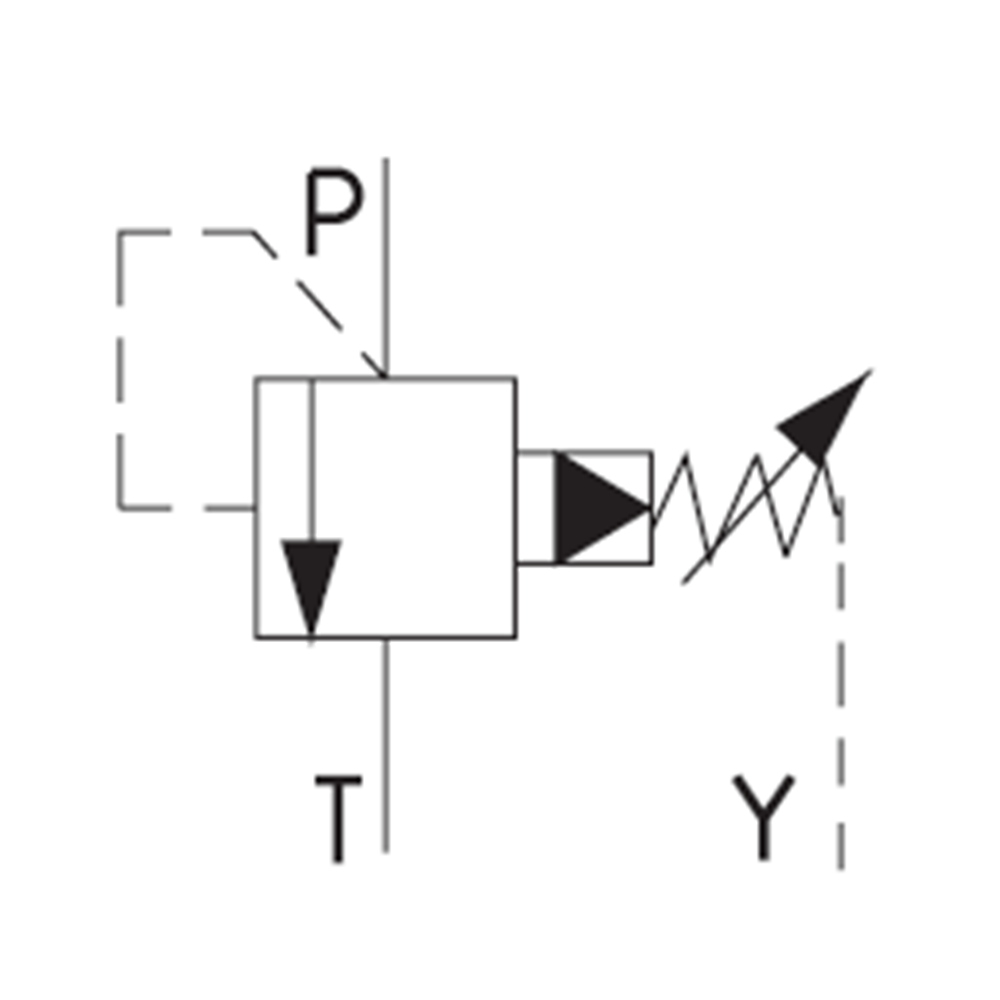 Emniyet Valfi, dıştan pilotlu, spool tip, 70 lt, 210 bar, QF2 - burun Ø18 - M22x1,5