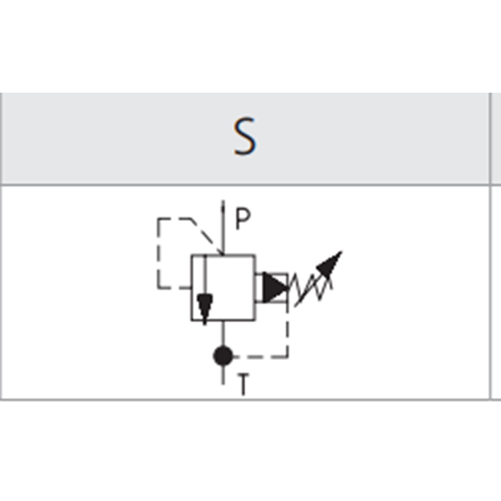 Emniyet valfi, pilot uyarılı, spool tip, 150 lt, 350 bar, M27x1,5