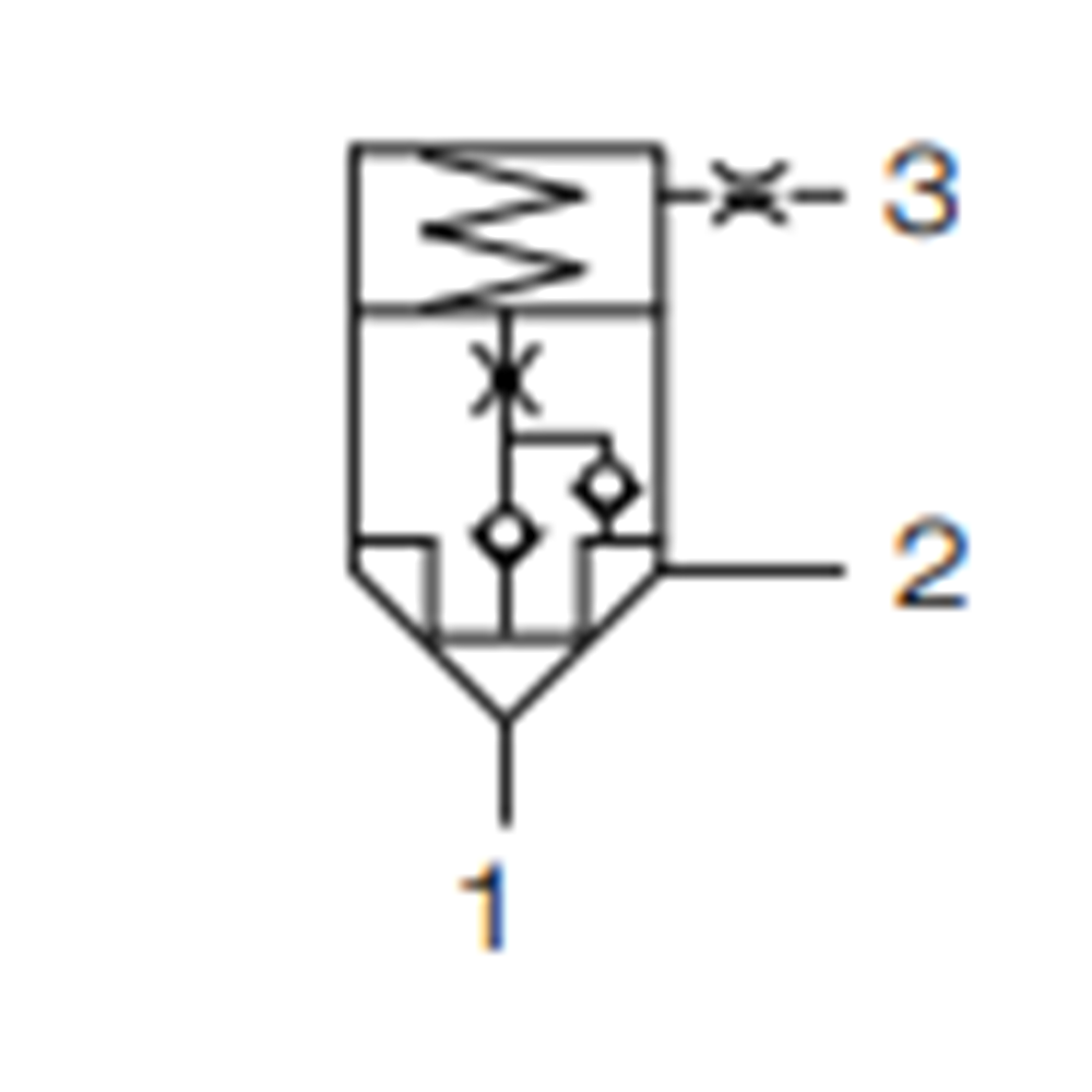 Lojik kartric valf, 2/2, 320 lt, 420 bar, M42X2