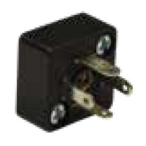 Soket bazası, kare, 15,9x15,9x8,5mm, ayak aralığı 9,4mm, 3+1 kutup, 250V AC/ 300VDC