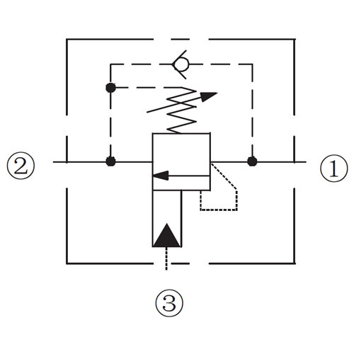 Yük tutma (Karşı denge), 60 lt, 70-280 bar, (1,7 bar kır.) 3:1, T-11A