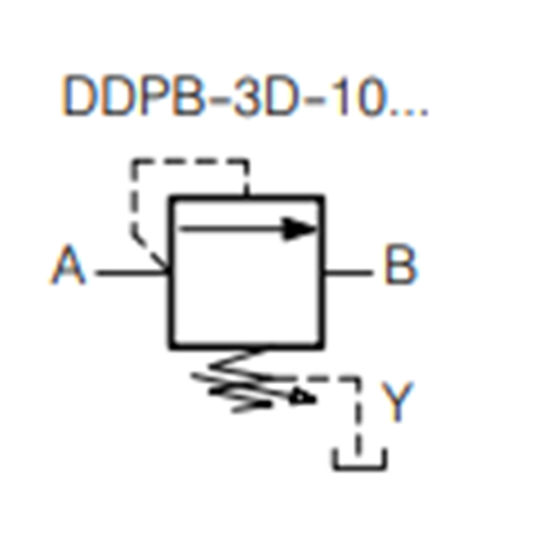 Emniyet ve sıralama valfi, direkt uyarılı, dıştan sızıntı,140 lt, 180-350 bar, M24X1,5 (DD)
