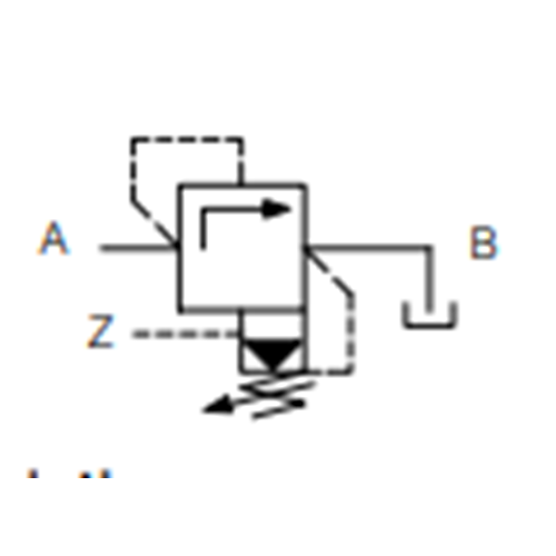 Emniyet valfi, dıştan pilotlu, ayar başlıklı, 140 lt, 10-350 bar, M24x1,5 (DD)