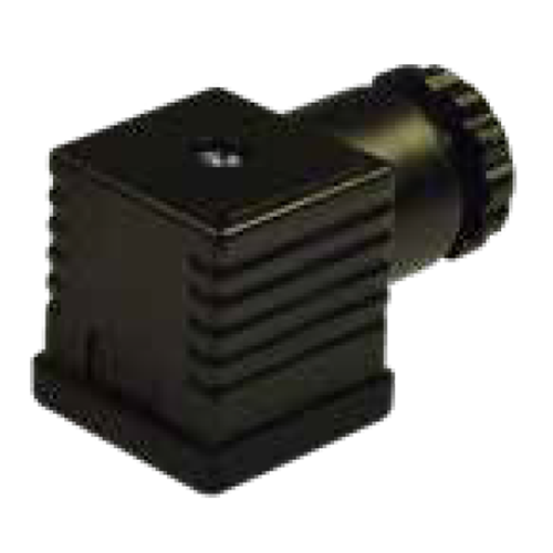 Soket, kare, 27,4x27,4x30mm, ayak aralığı 18mm, 2+1 kutup, 250V AC/ 300VDC