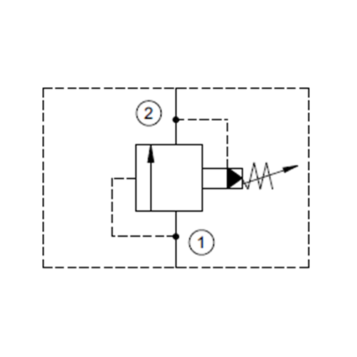 Emniyet valfi, pilot uyarılı, 200 lt, 7-210 bar, T-3A