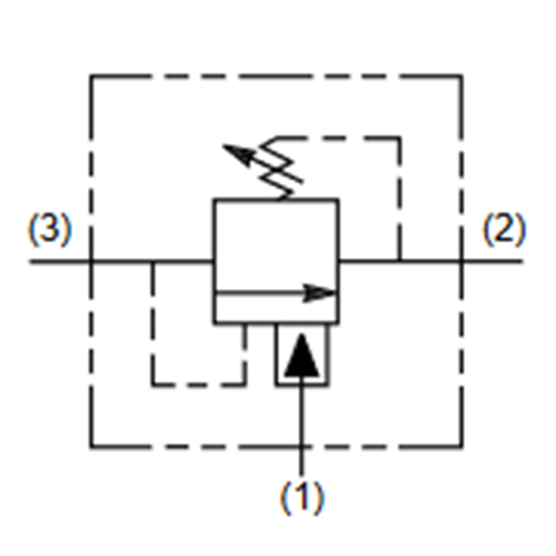 Boşaltma valfi, 5,63 lt, 14-207 bar, 1'den pilot, alyanlı, C10-3