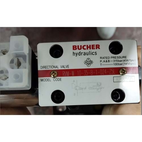 NG16 , (DBW10) boşaltmalı modüler emniyet valfi, 350 bar, 24V DC