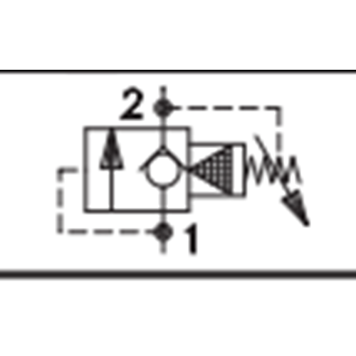 Emniyet valfi, pilot uyarılı, ters çekli 100 lt, 350 bar, C10-2