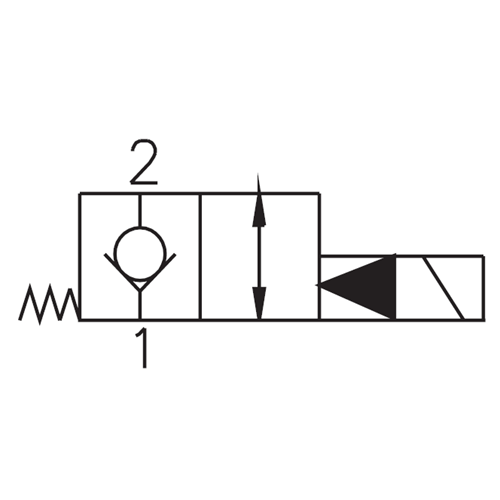 Selonoid valf, 2/2, çift yönlü, çekli, NK, 30 lt, 420 bar, bobinsiz, C08-2