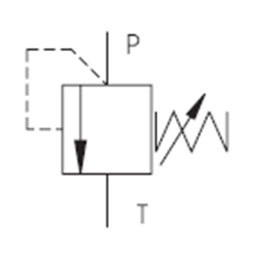 Emniyet valfi, direkt uyarılı, 60 lt, 420 bar, viton, tutamaçlı, C10-2