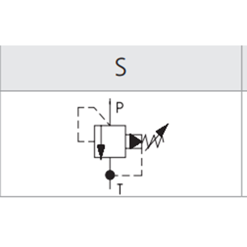 Emniyet valfi, pilot uyarılı, spool tip, 150 lt, 350 bar, M27x1,5