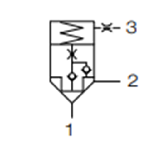 Lojik kartric valf, 2/2, 320 lt, 420 bar, M42X2