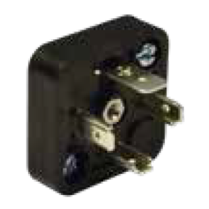 Soket bazası, kare, 28,8x28,8x9,1mm, ayak aralığı 18mm, 3+1 kutup, 250V AC/ 300VDC