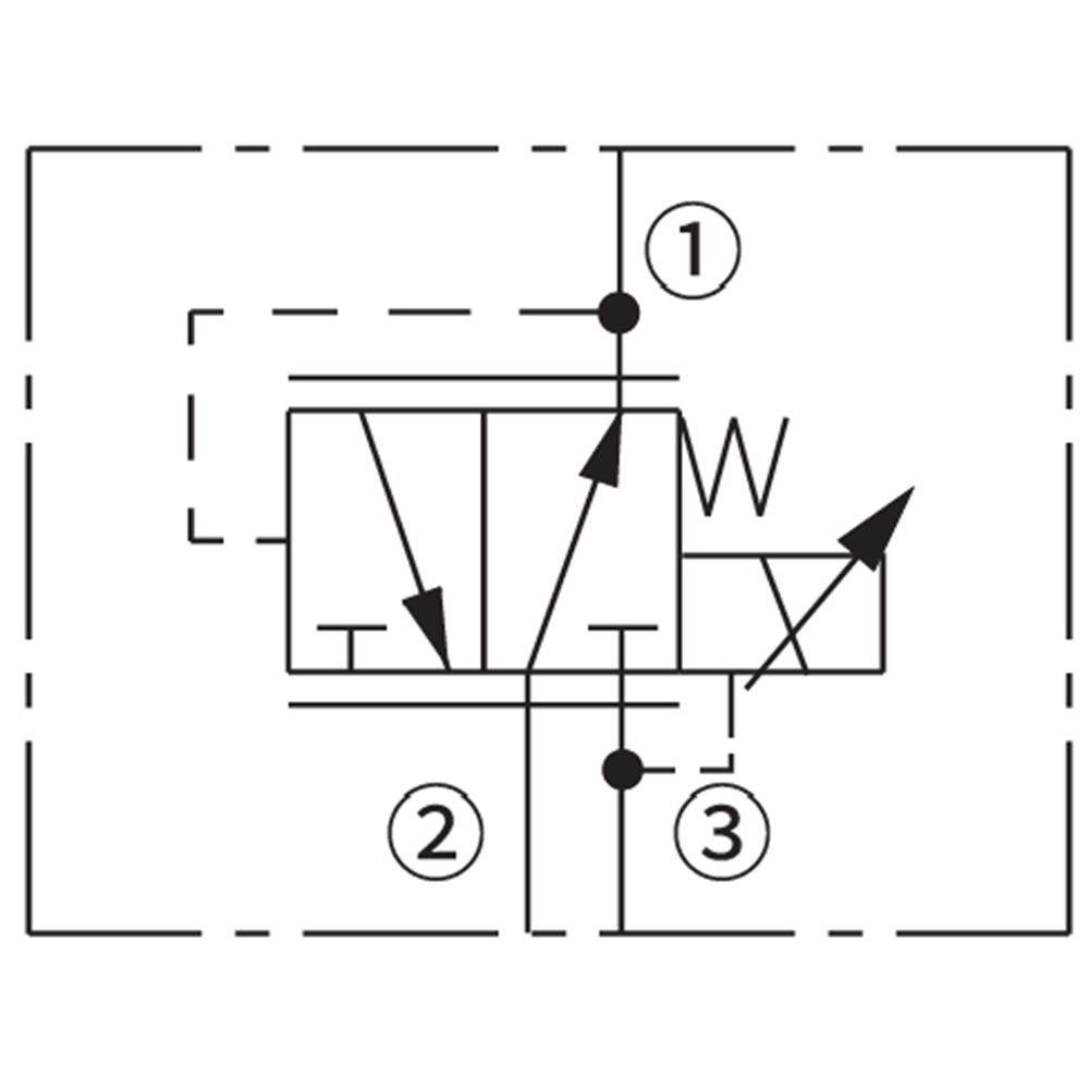 Oransal basınç düşürücü valfi, 57 lt, 7-207 bar, bobinsiz, C10-3